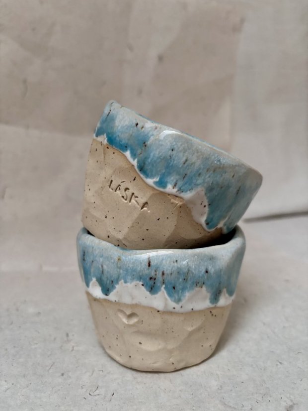 Ručne robená keramická šálka na cappuccino | 200 ml