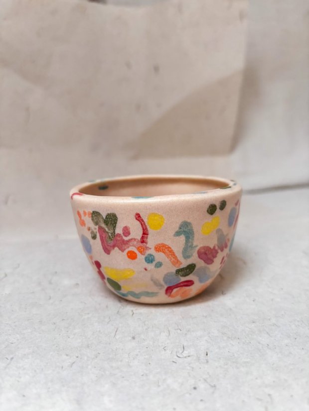 Ručne robená keramická šálka na cappuccino | 175 ml