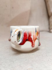 036 Porcelánový unikát Mont Blanc so stekavou glazúrou loft.7 | 150 ml