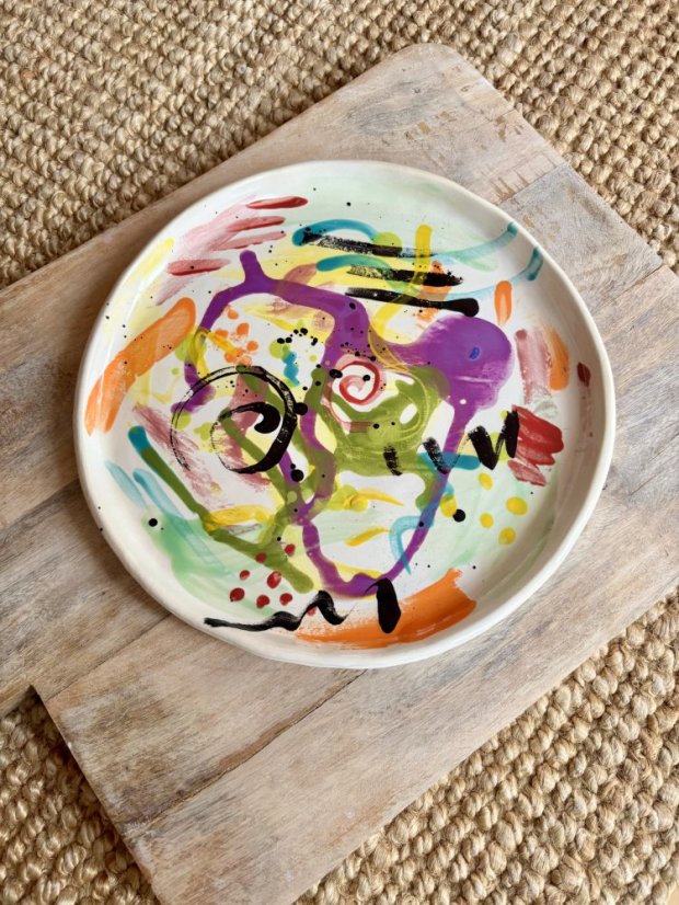 Keramický tanier Splash of Color | 23 cm |