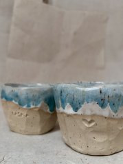 014 Ručne robená keramická šálka na cappuccino loft.7 | 200 ml