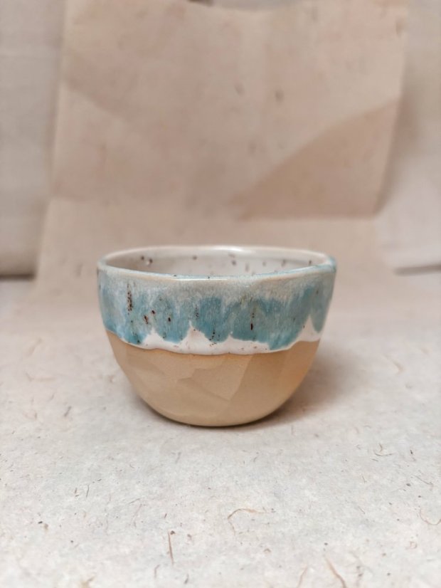 Ručne robená keramická šálka na cappuccino | 175 ml