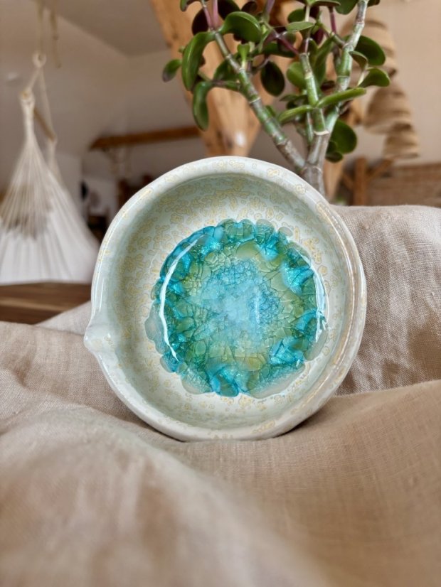 Ručne robená dekoračná miska „Ocean Soul“ | 11,5 cm
