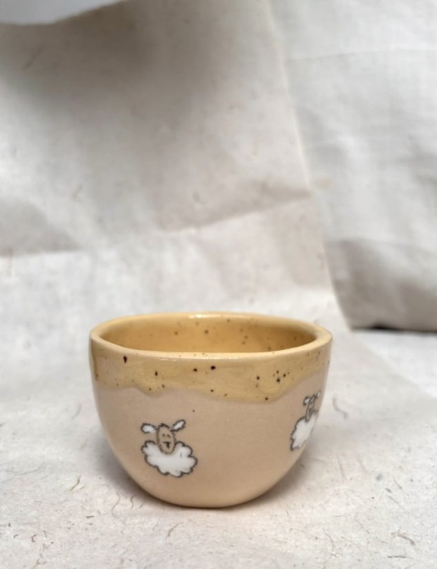 041 Ručne robená keramická šálka na cappuccino loft.7 | 175 ml