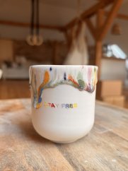 Porcelánový unikát Stay free | 170 ml