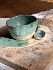 Ručne robený keramický set wabi - sabi | 320 ml