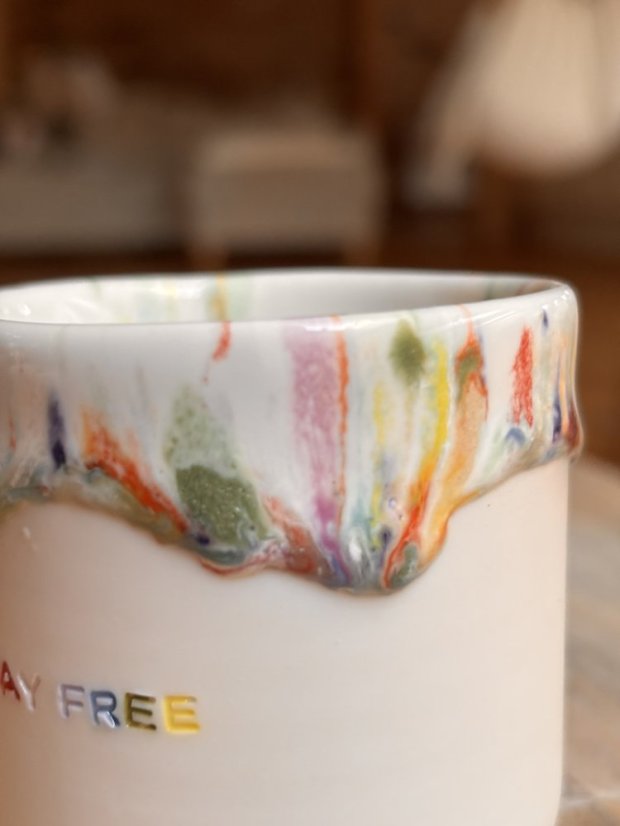 Porcelánový unikát Stay free | 170 ml