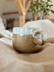 Ručne robená keramická šálka "dedko" | 180 ml