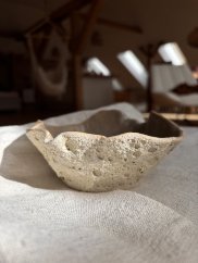 Ručne robená porcelánová miska "Mesačná krajina"