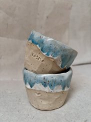 Ručne robená keramická šálka na cappuccino | 200 ml