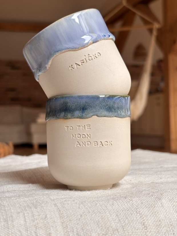 Ručne robená keramická šálka kafíčko | 200 ml