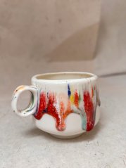 036 Porcelánový unikát Mont Blanc so stekavou glazúrou loft.7 | 150 ml