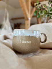Ručne robená keramická šálka "dedko" | 180 ml
