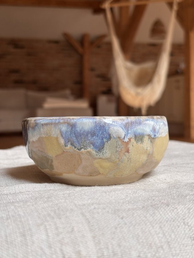 Miska na oriešky s osekanou glazúrou 280 ml