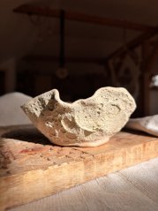 Ručne robená porcelánová miska "Mesačná krajina"