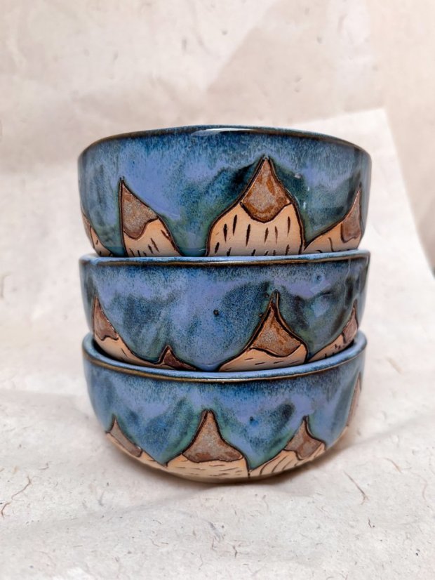 Ručne robená keramická raňajková miska | 330 ml