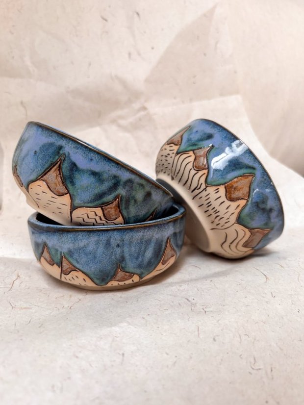 Ručne robená keramická raňajková miska | 330 ml