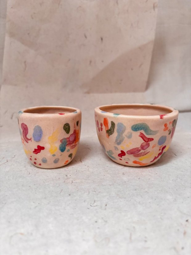 Ručne robená keramická šálka na cappuccino | 175 ml