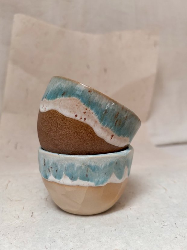 Ručne robená keramická šálka na cappuccino | 200 ml