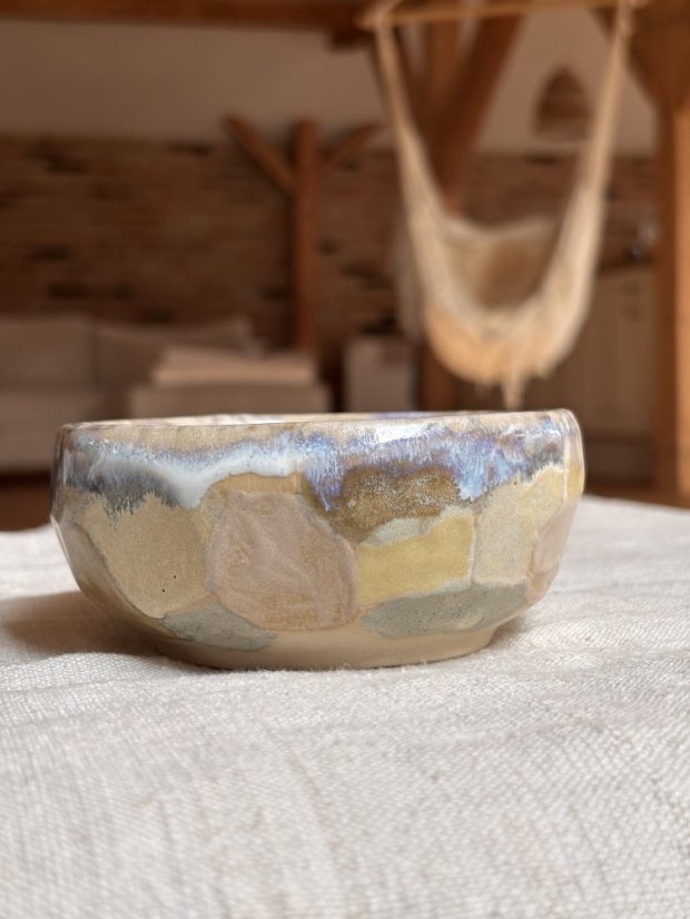 Miska na oriešky s osekanou glazúrou 280 ml